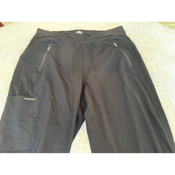 Healing Hands Scrub Pants Joggers, Size Medium EUC - Picture 4 of 5